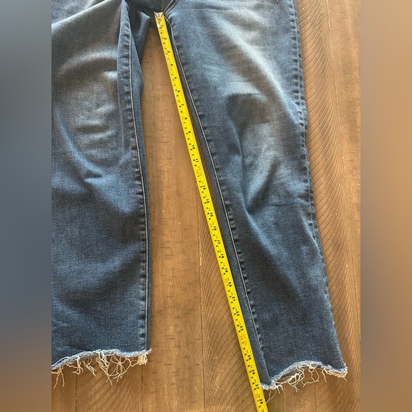 KUT from the Kloth Reese High-Rise Fab AB Ankle Straight Raw Hem Jeans size 10 - Picture 13 of 13